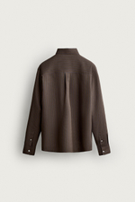 РУБАШКА СТРУЯЩЕГОСЯ КРОЯ В ПОЛОСКУ — ZARA