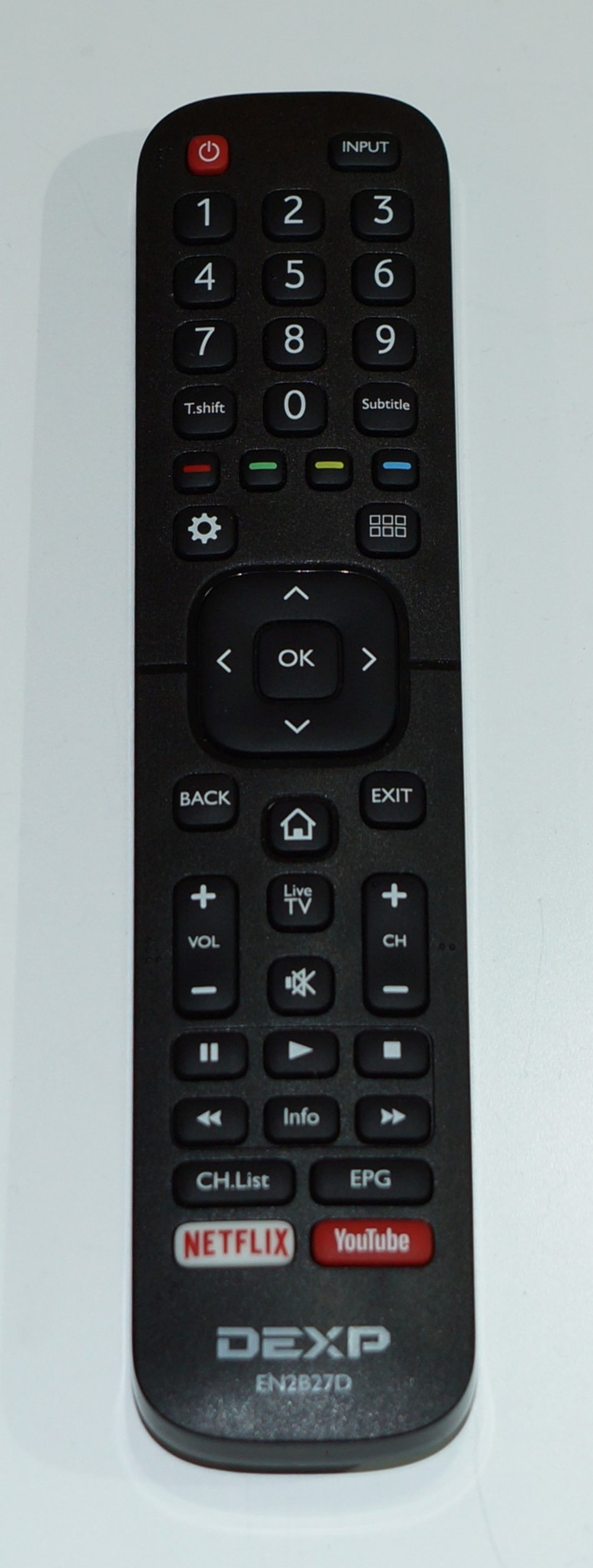 EN2B27D пульт ДУ телевизора DEXP H32C8000H, F40C8000H, F43C8000H, F49C8000H, F55C8000H