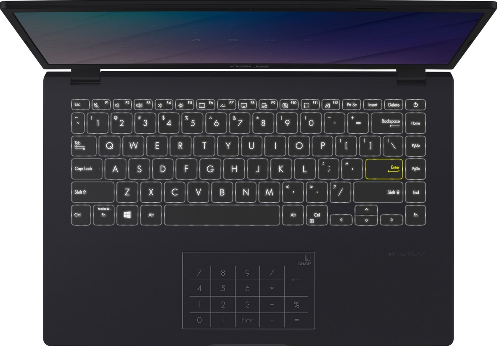 Ноутбук ASUS Laptop E410MA-EB338T Intel Pentium N5030, 1.1 GHz - 3.1 GHz/ 4096 Mb/ 14; Full HD 1920x1080/ 256 Gb SSD/ DVD нет/ Intel UHD Graphics 605/ Windows 10 Home/ синий, 1.3 кг, 90NB0Q11-M19650