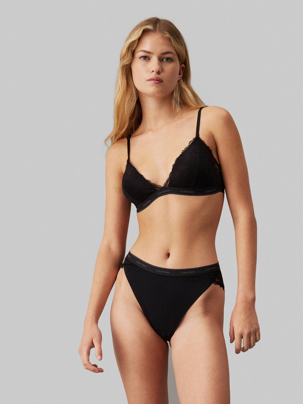Сетевой бюстгальтер Calvin Klein Underwear - черный(000QF7974E)
