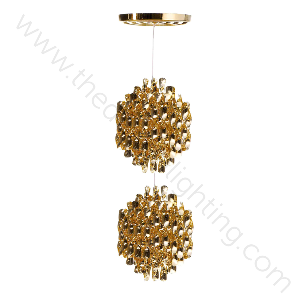 Pendant design lamp  Spiral SP02 by Verpan Panton (Gold)