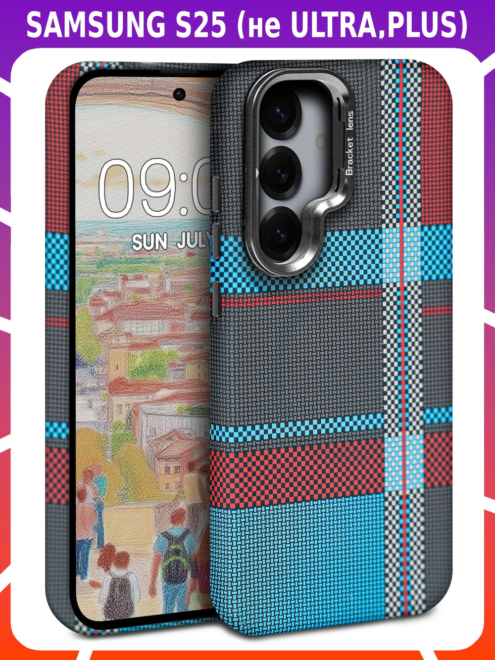 Дизайнерский чехол для SAMSUNG GALAXY S25 (не ULTRA / PLUS / FE!) с камерой-подставкой и MagSafe