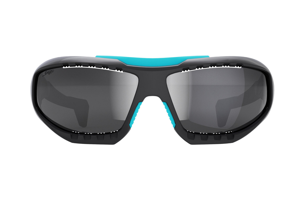 Спортивные очки LiP Surge / Matt Black / Aquamarine / PC Polarized / Levanté Series Chroma Smoke Lens