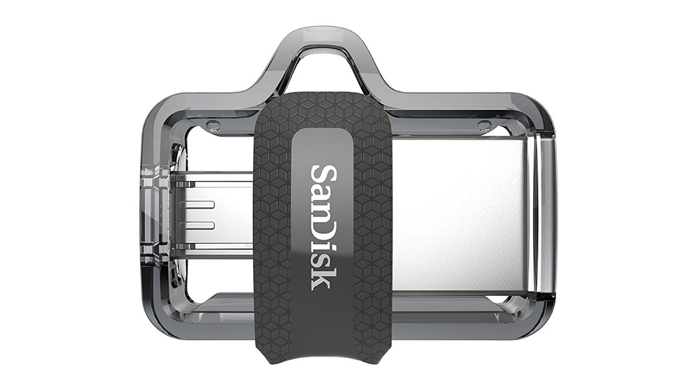 Флеш-накопитель SanDisk Ultra Dual Drive m3.0 64GB, USB-A/Micro B, R 130 МБ/с