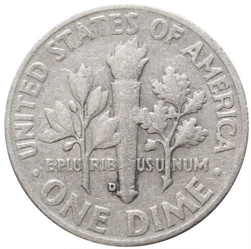 1 дайм (10 центов) 1953. США (D) VF Серебро