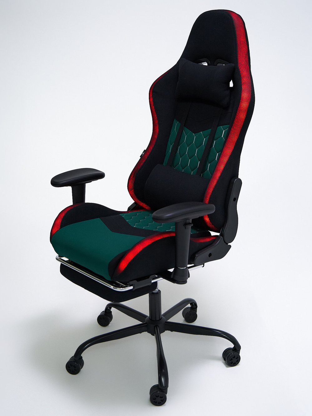 Игровое кресло KRESLO COMFORT G-TRACER, обивка текстиль, с подсветкой