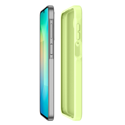 Прозрачный матовый чехол зеленого цвета (Lime Green) для Samsung Galaxy A26 5G, серия Yind Series от Dux Ducis