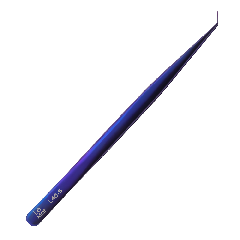 Пинцет Blue-Purple Long L 45-5 Expert LeMat