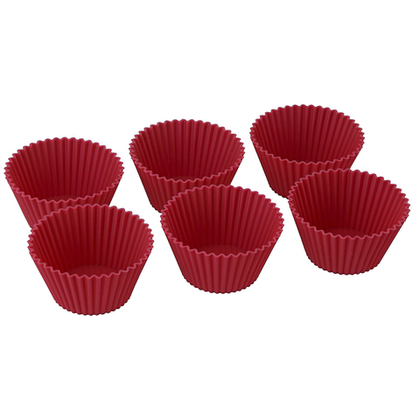 Набор силиконовых форм для приготовления кексов cupcake, 83 мл, 6 шт.