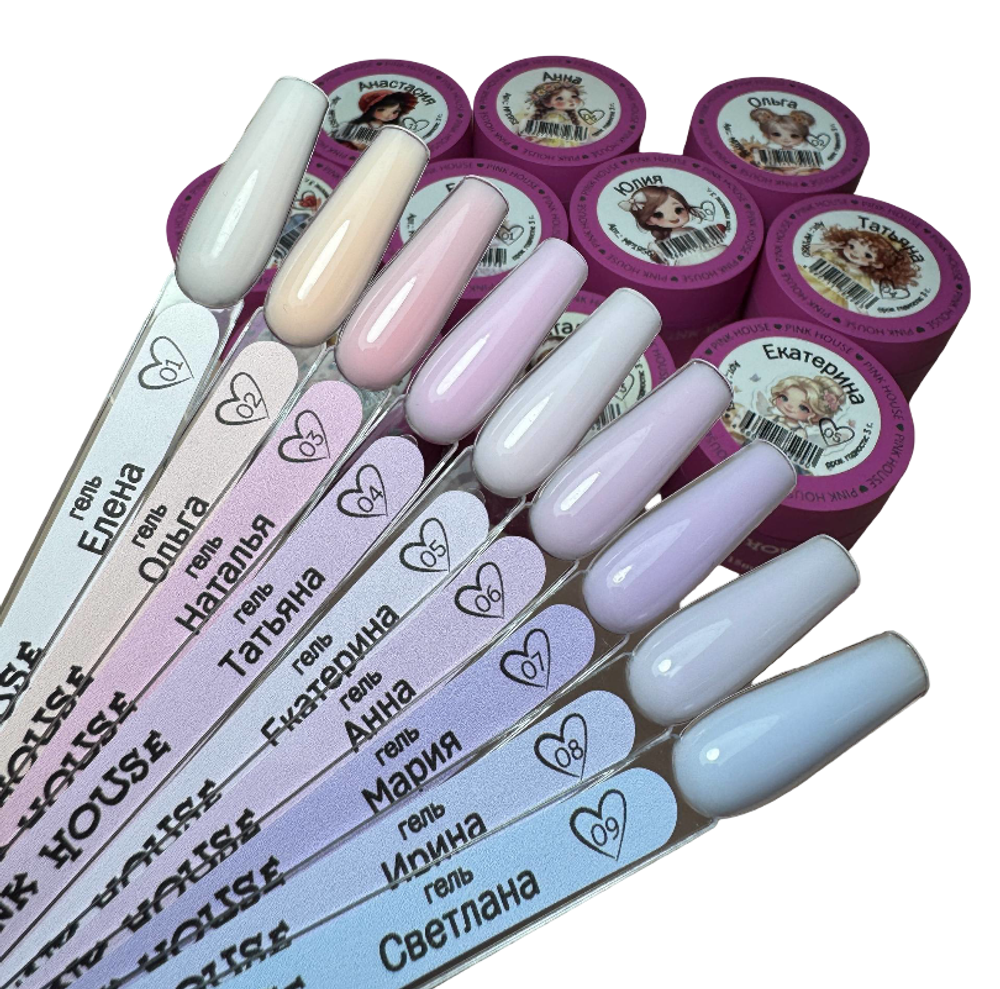 Гель Имена Татьяна 04 Pink House 15гр