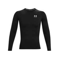 Мужское теннисное поло Under Armour Heatgear Comp Long Sleeve Men - Black, White