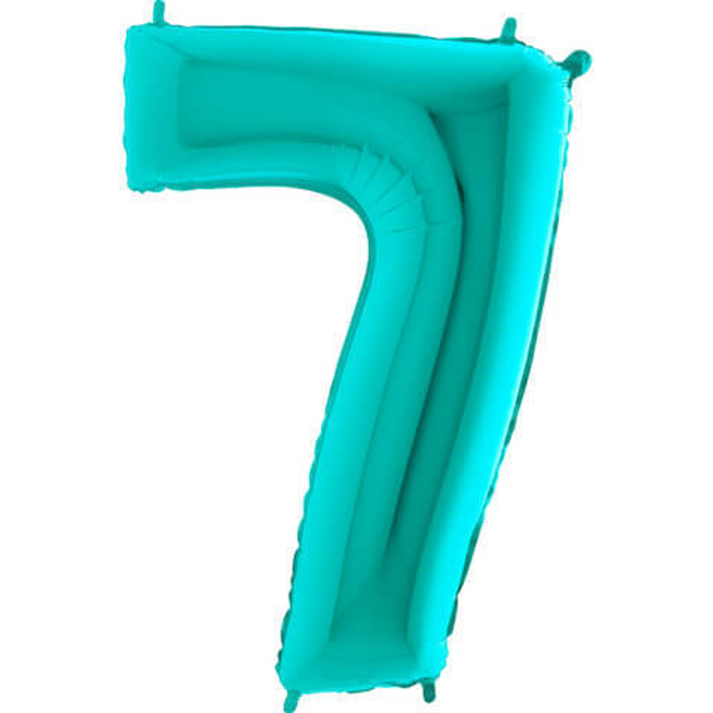 Воздушный шар цифра 7 тиффани