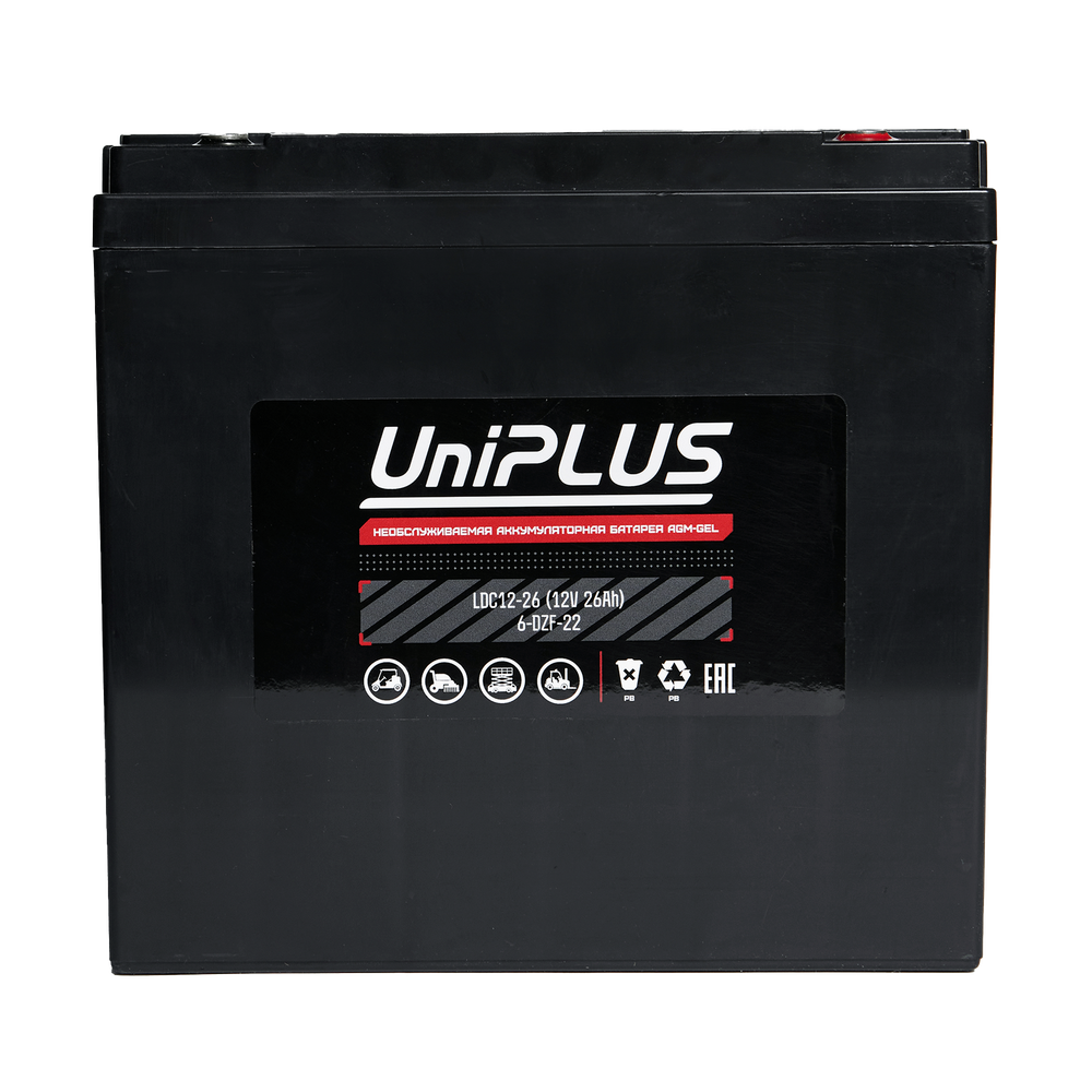 Тяговый аккумулятор LEOCH UniPLUS LDC12-26-DT (26Ач/12В) AGM-GEL