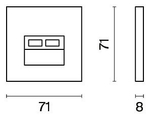 Накладка для розетки RJ-11 или RJ-45 Voltum S70 VLS001404