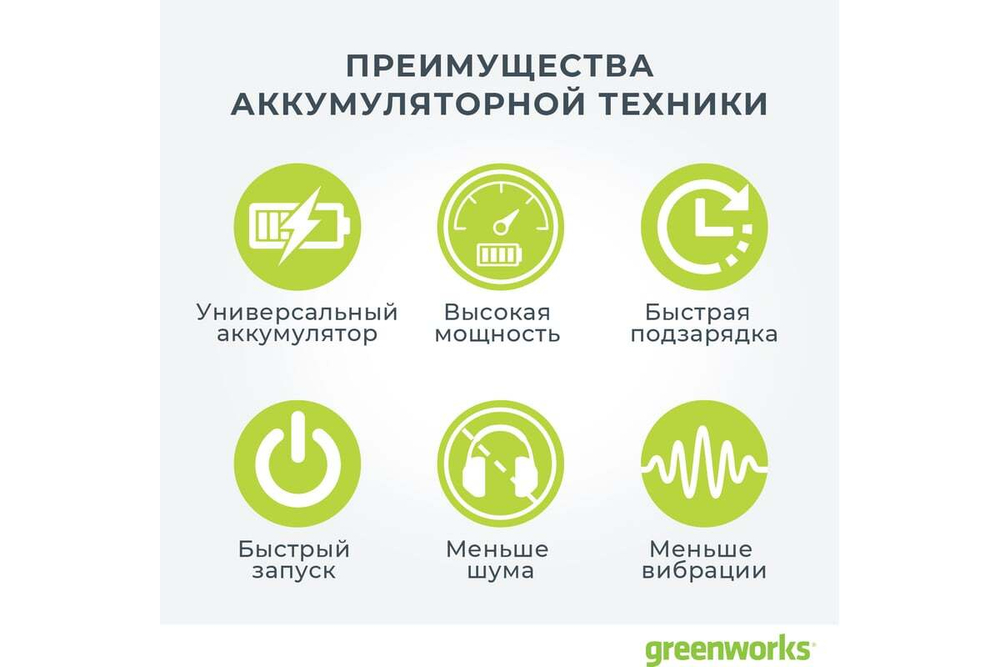 Снегоуборочник-снеголопата GREENWORKS GD40SSK4 40 V с акк и з/у   2600807UB