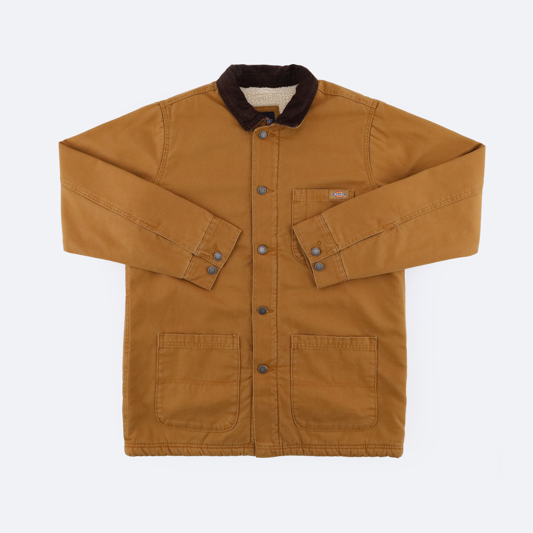 Куртка Dickies Duck Lined Chore Coat (stonewashed brown duck) артикул: - купить в магазине Дайс