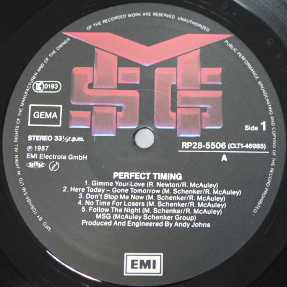 McAuley Schenker Group / Perfect Timing (LP)