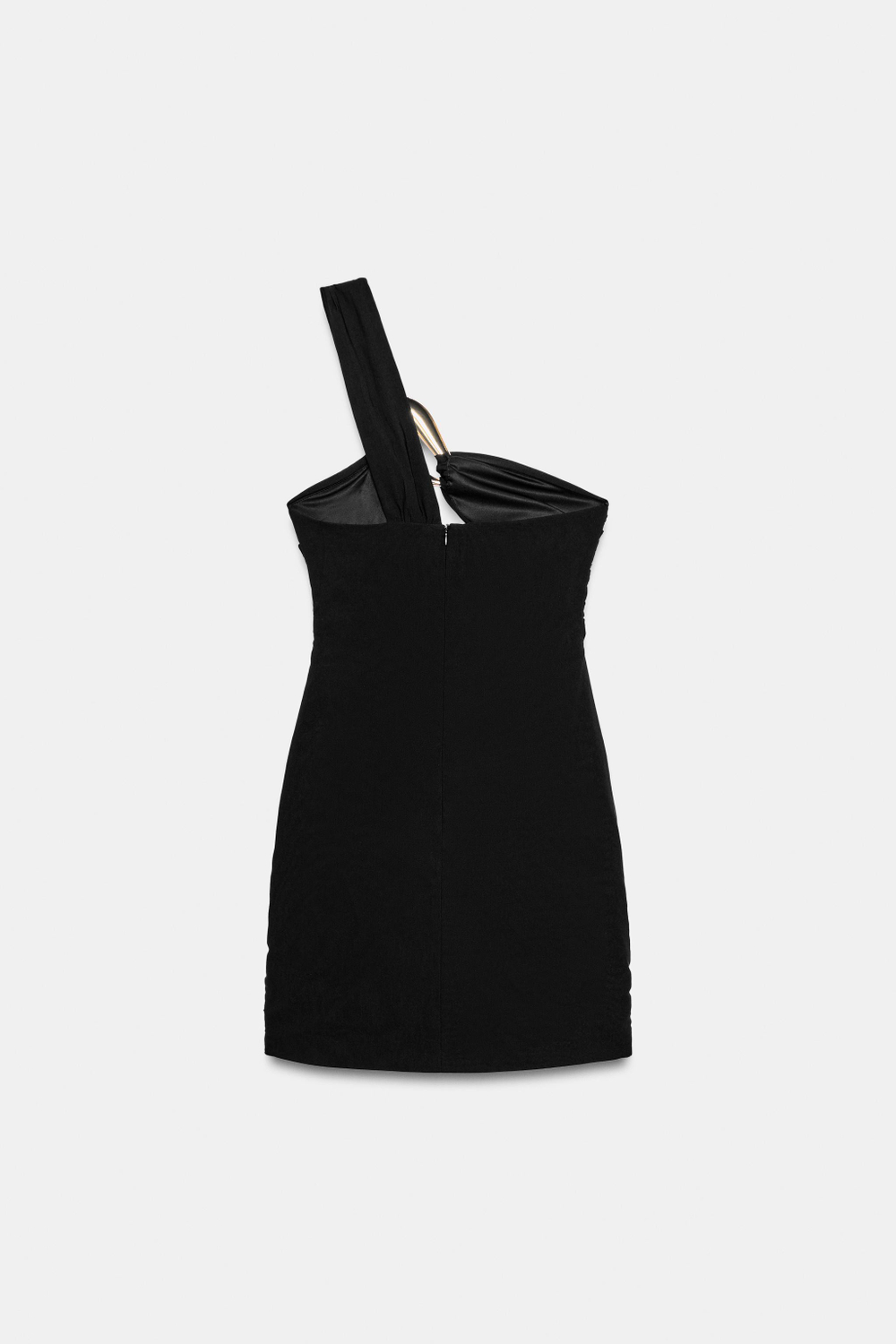 МИНИ-ПЛАТЬЕ СО СБОРКАМИ И ФУРНИТУРОЙ — ZARA