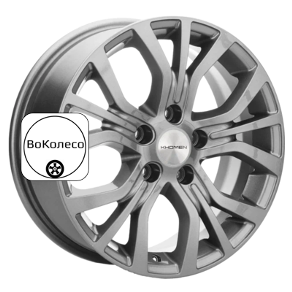 6,5x16/5x114,3 ET40 D66,1 KHW1608 (Qashqai) Gray Khomen Wheels