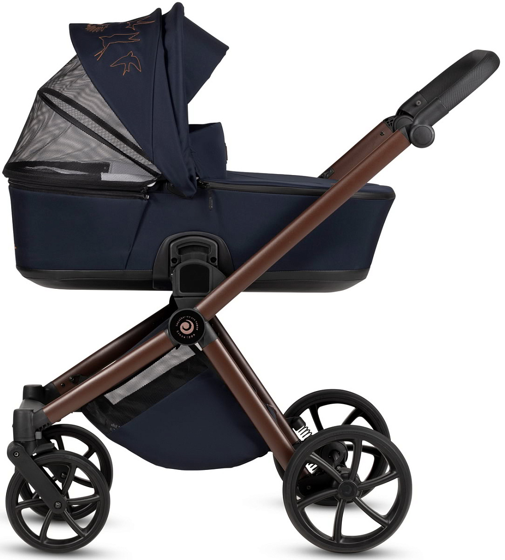 Детская коляска Tutis Mio 3 Plus Limited New 3 в 1 с автокреслом Beno Beige 1622015 Midnight Swallow