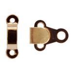 Крючки пришивные 15х11 мм, gold, 10 шт