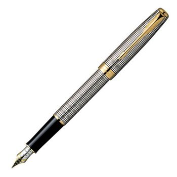Перьевая ручка Parker Sonnet F534 PREMIUM Cisele серебро 925 (20.94) перо 18Ct F (S0808140)