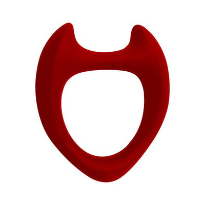 Красное эрекционное кольцо Toro L (Цвет: красный)