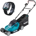 Газонокосилка аккумуляторная DLM382CM2 + фитнес-браслет PGH-190210 Makita SET014