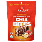 Navitas Organics, Superfood+®, кусочки чиа, со вкусом клубники и арахиса, 227 г (8 унций)