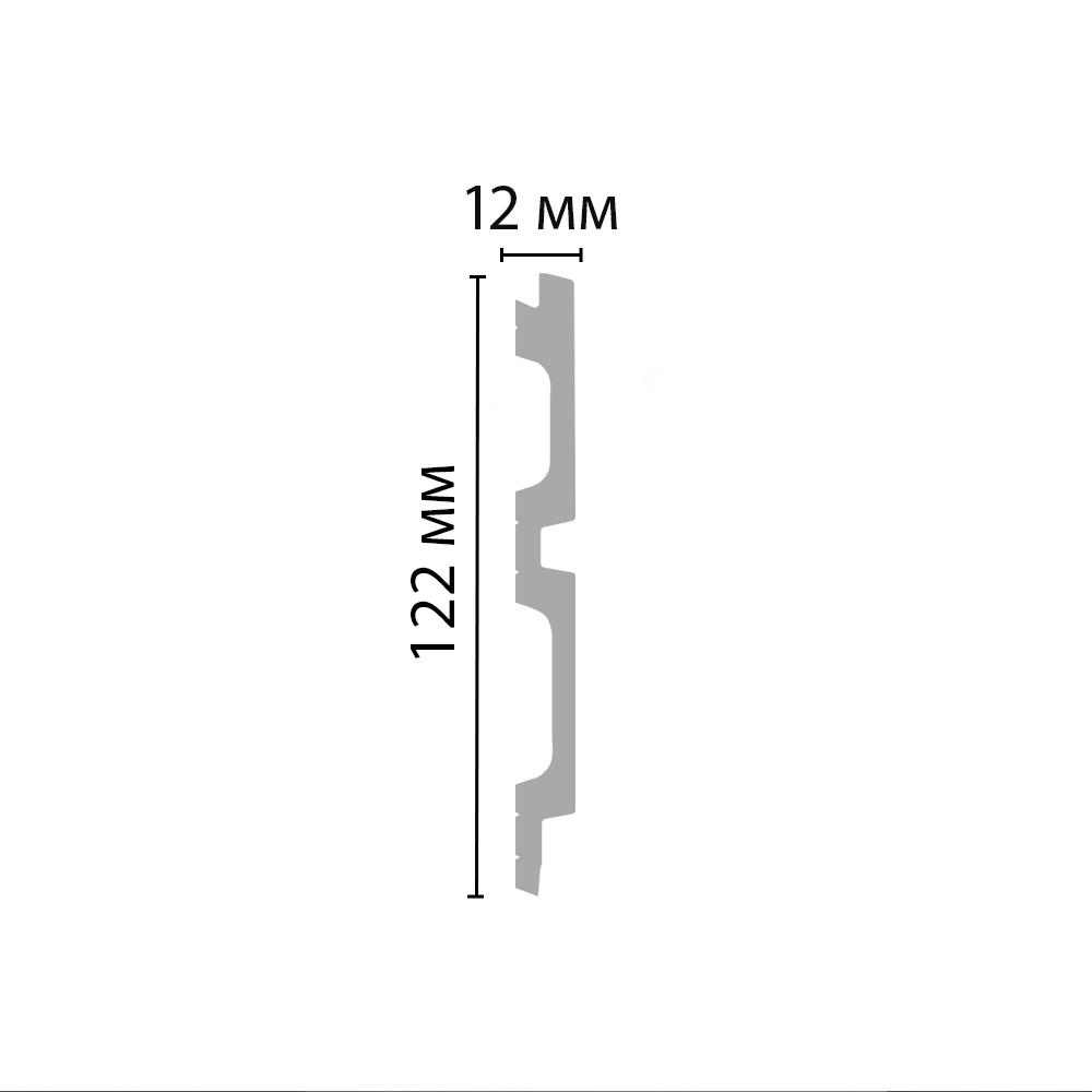 Панель декоративная Decomaster ECO LINE D319-112G 122х12х2900мм дерево