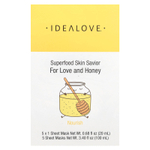 Idealove, Superfood Skin Savior, маска с суперфудами, мед, 5 шт. по 20 мл (0,68 жидк. унции)