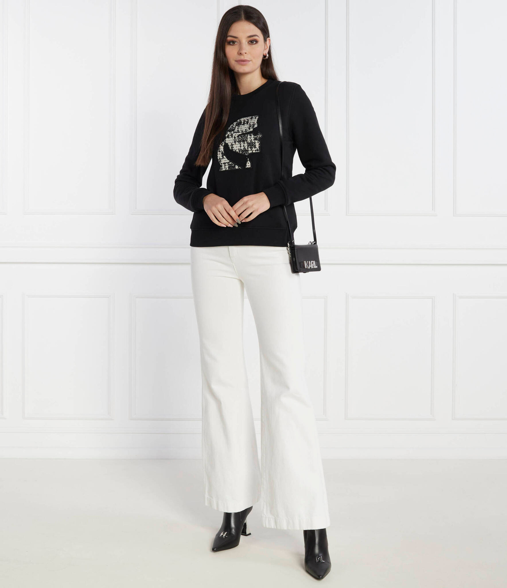 Худи boucle karl Karl Lagerfeld - черный(236W1811)