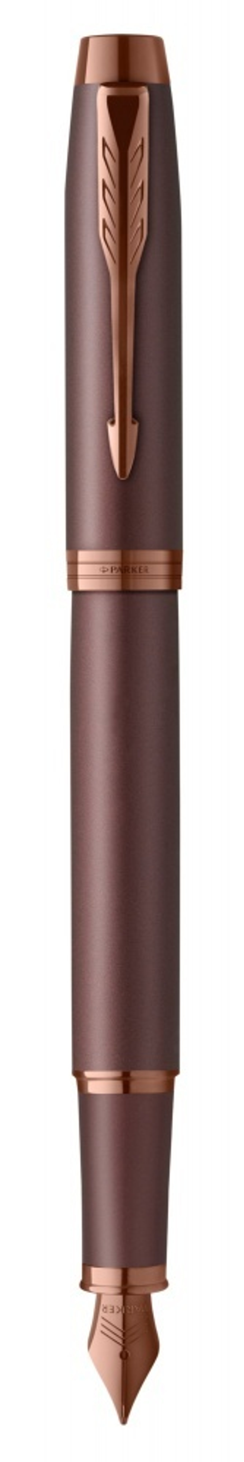 Перьевая ручка Parker IM Monochrome Brown, перо:M, цвет чернил: Black, в подарочной упаковке.
