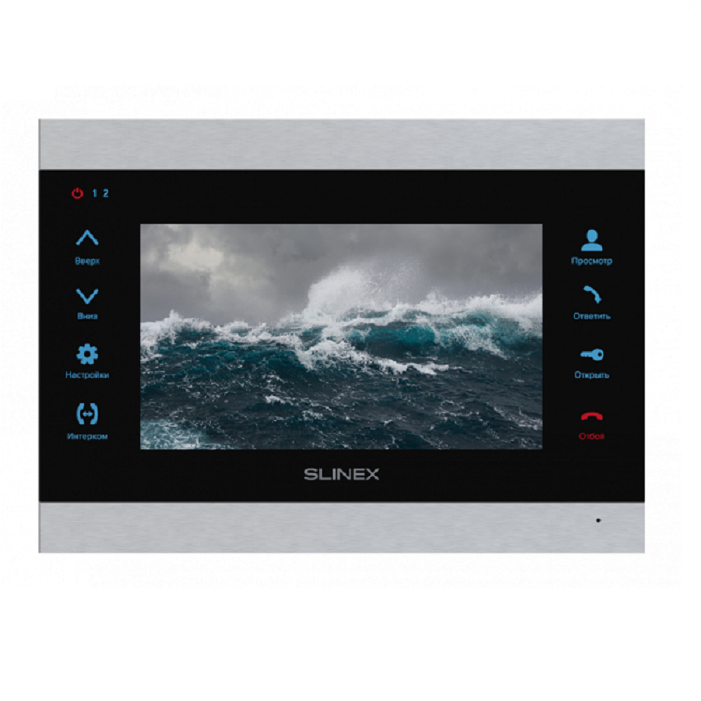 Видеодомофон Slinex SL-07MHD, цветной, сенсорный, с датчиком движения, 7", IP58, черный