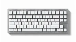 Wooting 80HE+ ABS Frost ANSI, вид сверху