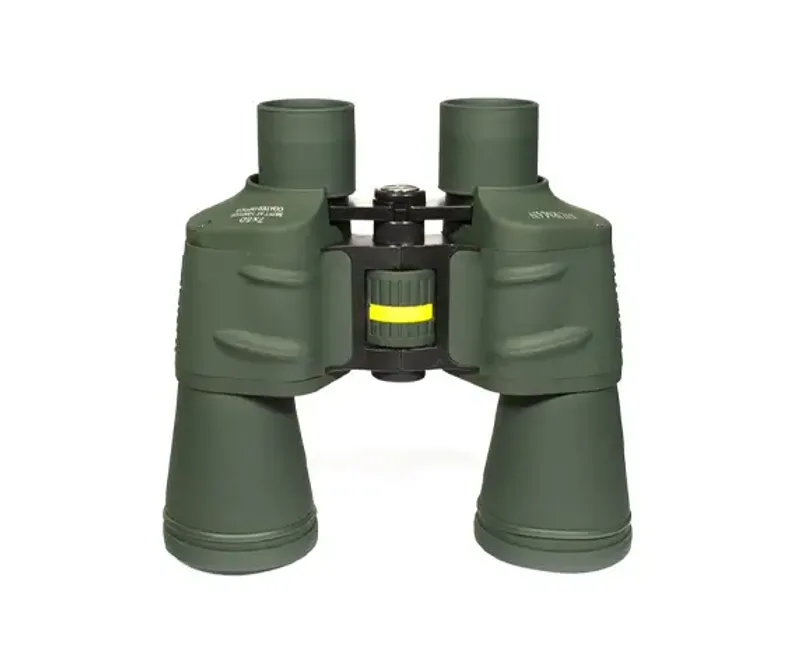 Бинокль Sturman 7x50 зелёный, вид сбоку, центральное колесо фокусировки