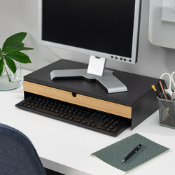 IKEA ELLOVEN  (ИКЕА ЕЛЛОВЕН)  -  Подставка под монитор с ящиком - антрацит