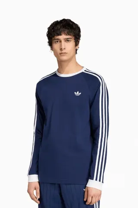 Футболка с длинными рукавами adidas Adicolor Classics 3-Stripes Tee - темно-синий