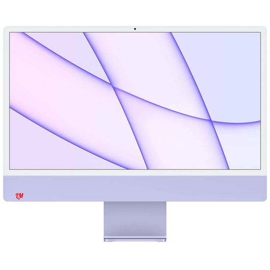 Apple iMac 24" Retina 4,5K, (M1 8C CPU, 8C GPU), 8 ГБ, 256 ГБ SSD, фиолетовый Z130000BK