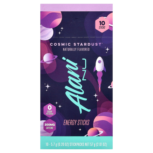Alani Nu, Energy Sticks, Cosnic Stardust™, 10 пакетиков по 5,7 г (0,2 унции)