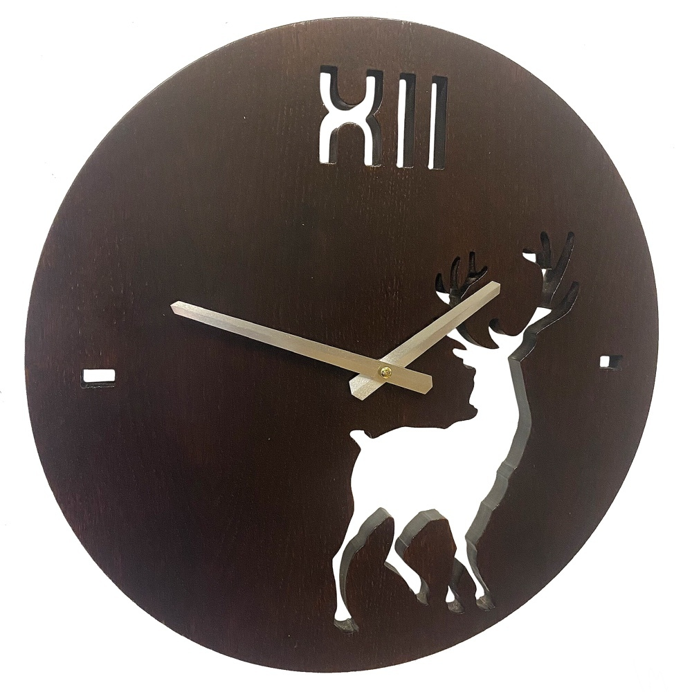 Настенные часы CL-40-3-Brown-Deer Коричневый Олень Castita