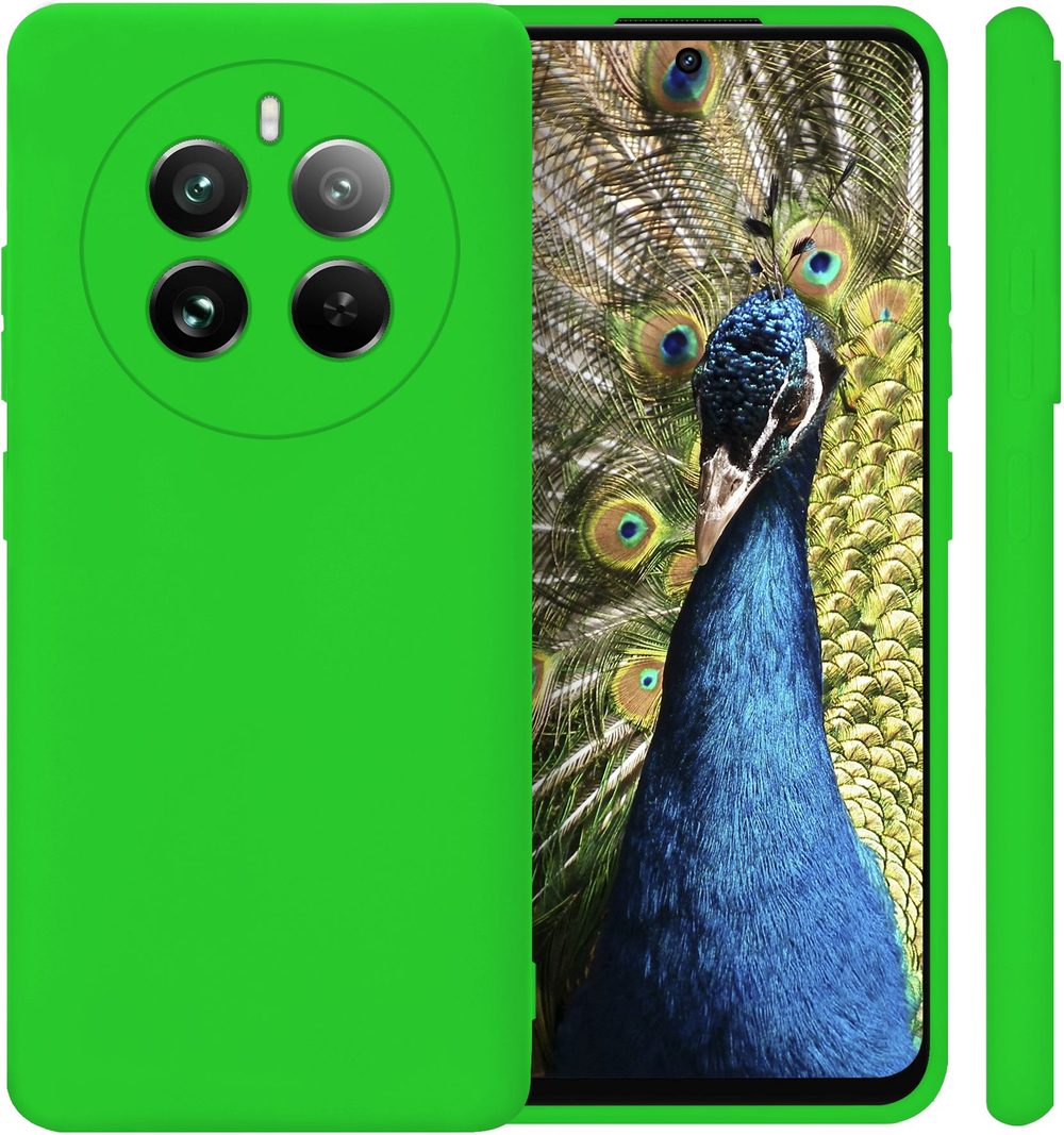 Мягкий Soft Touch чехол из силикона для REALME 12 PRO / 12 PRO PLUS с бархатной подкладкой