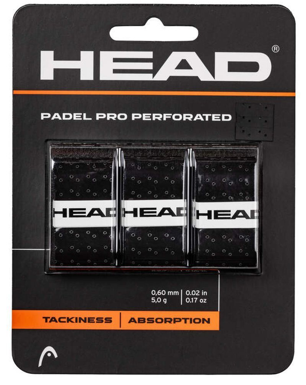 Head Padel Pro Perforated 3P - black