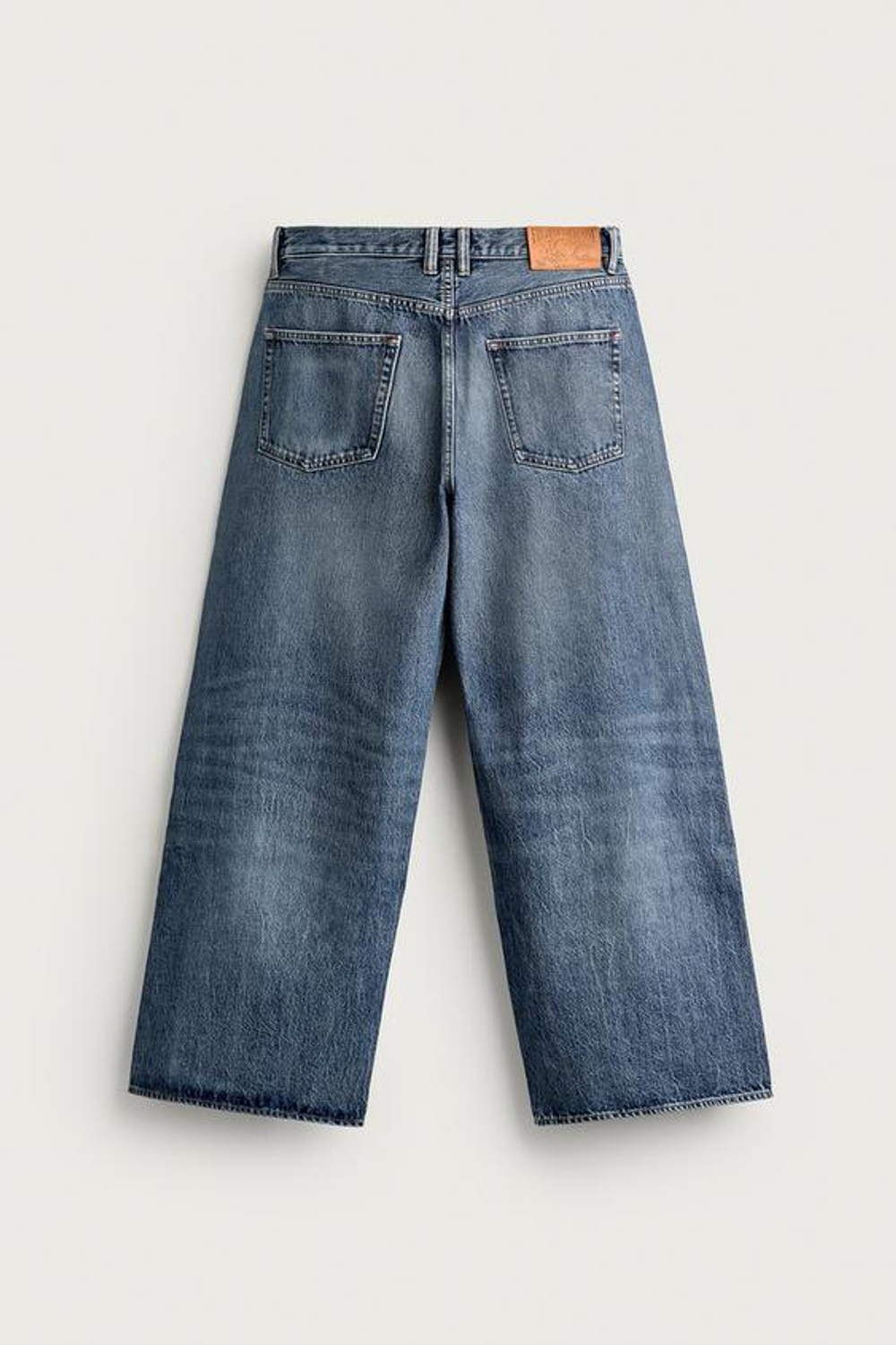 ZARA - FRUIT OF THE LOOM™ ДЖИНСЫ СВОБОДНОГО КРОЯ, ВЫЦВЕТШИЙ СИНИЙ