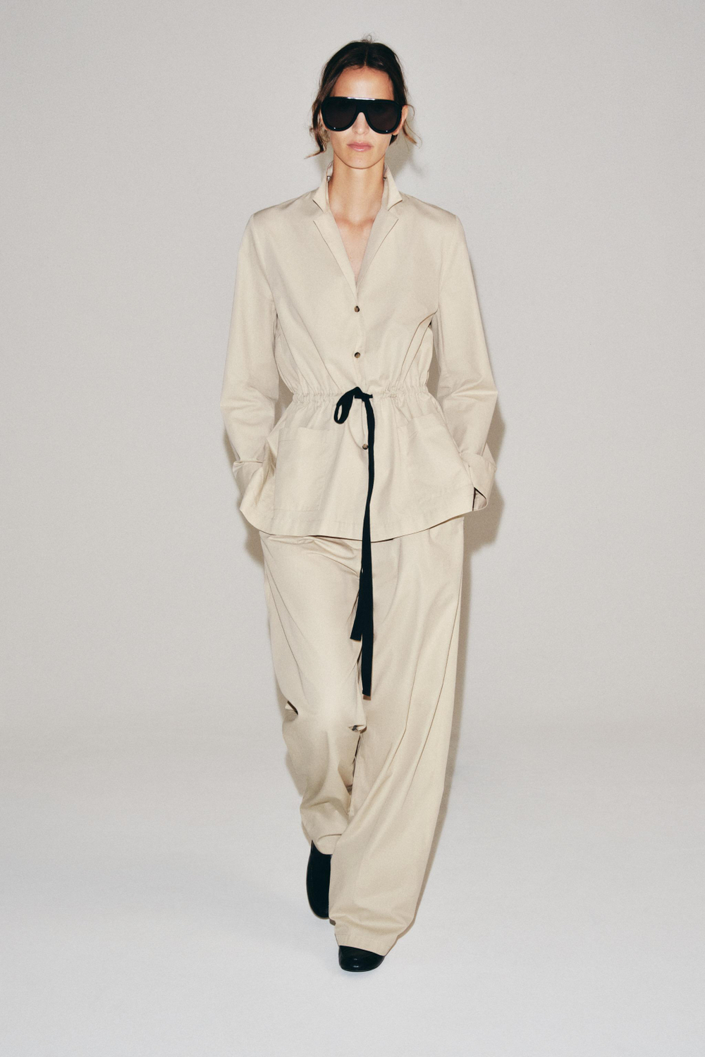 РУБАШКА С ЗАВЯЗКАМИ — ZW COLLECTION — ZARA