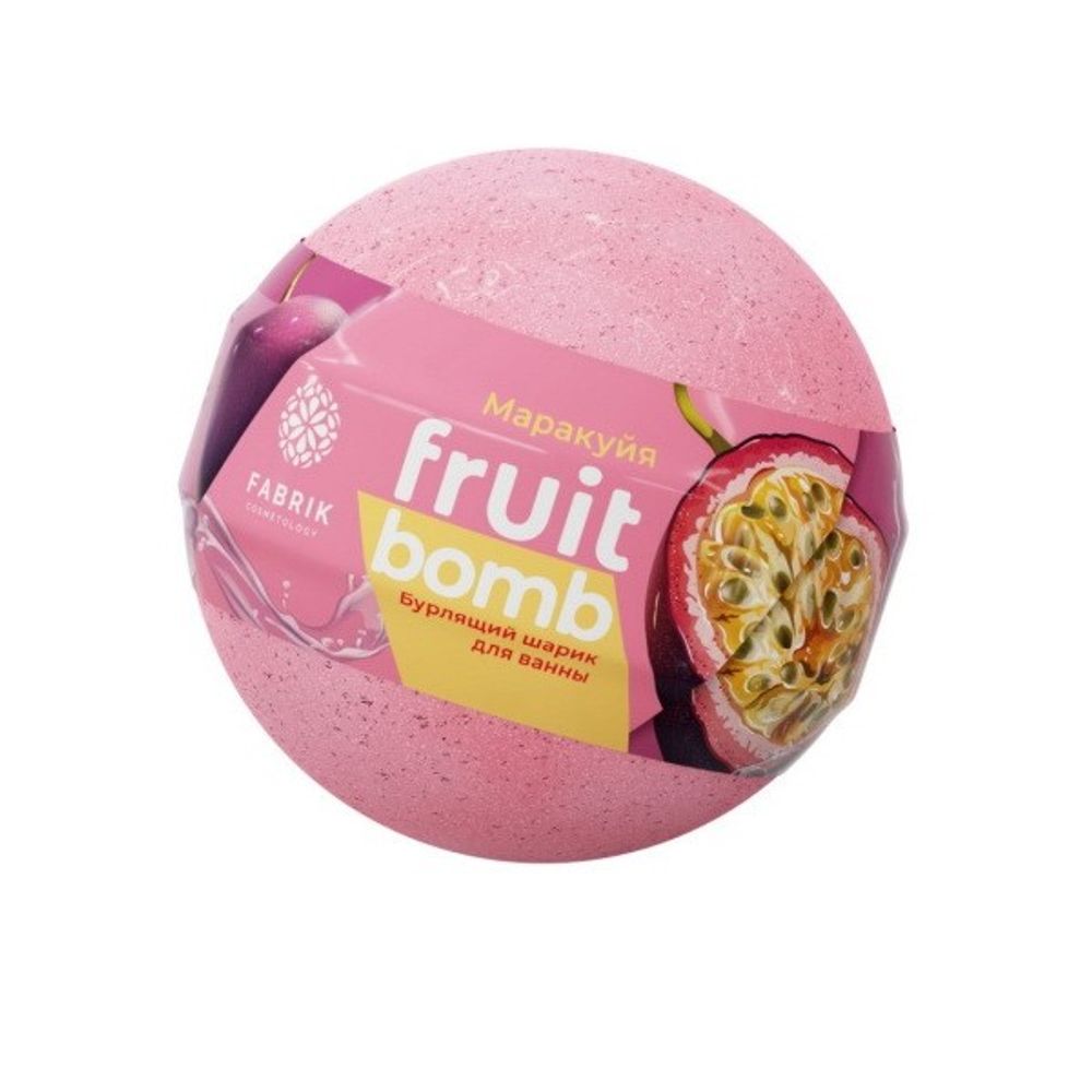Бурлящий шарик д/ванны Mono Fruit Bomb Маракуйя 120гр Fabrik Cosmetology
