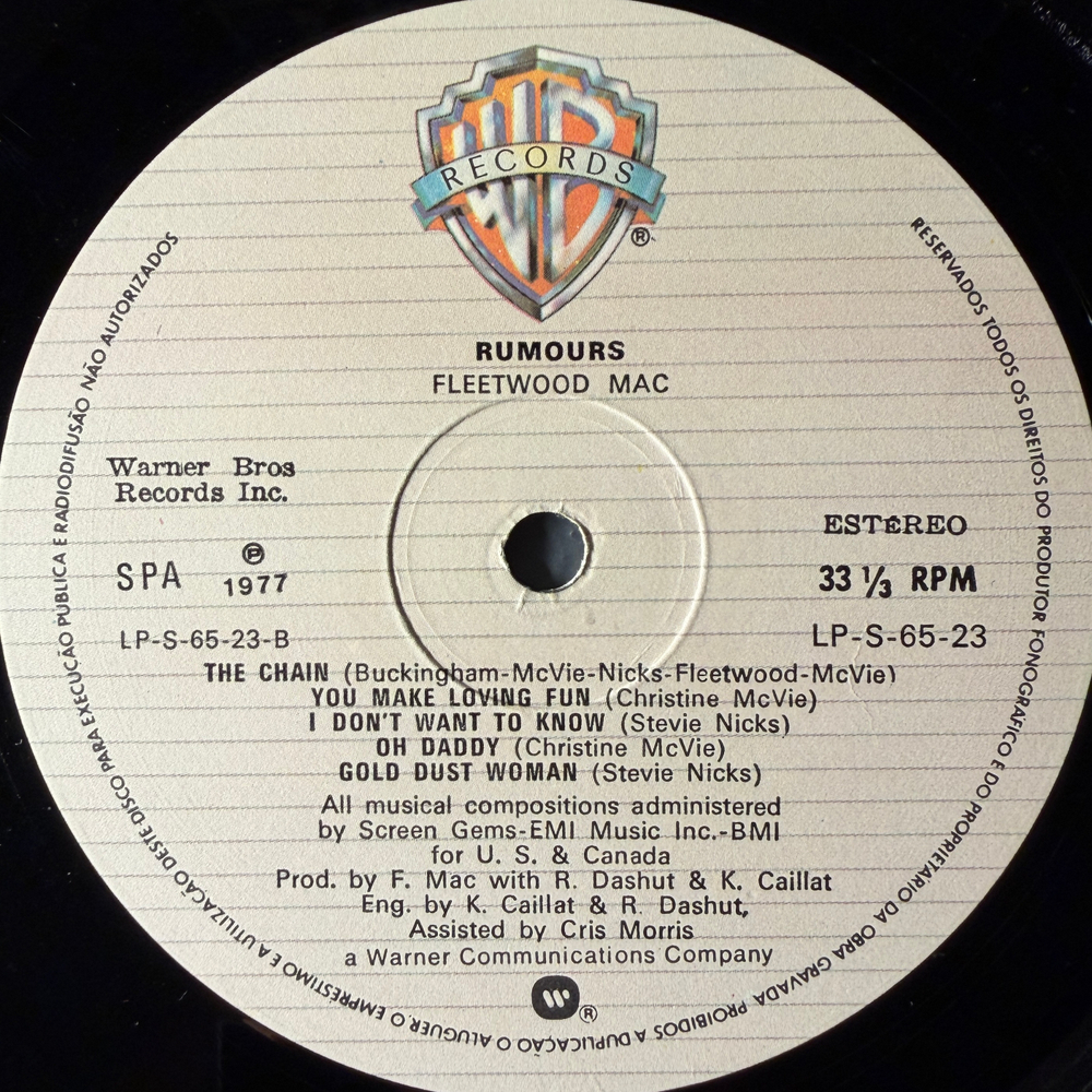 Fleetwood Mac – Rumours (Португалия 1977г.) Т
