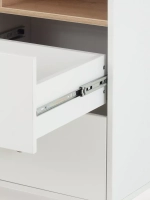 Комод с ящиком "Style" 80 см 2 ящика 2 отсека (арт.115) Cloud White
