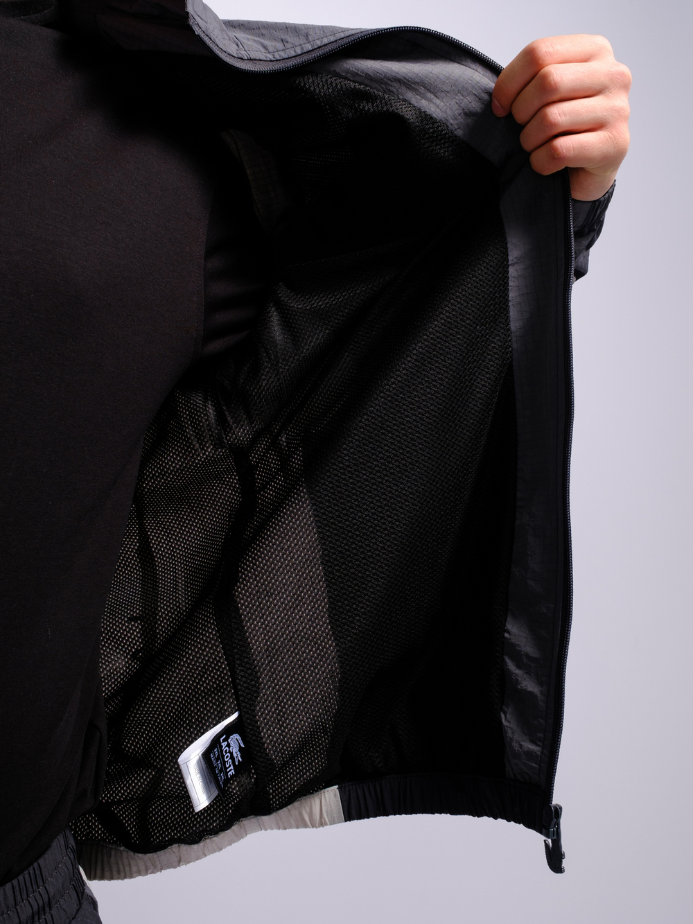 Костюм Lacoste #97205 (сер.-черн.)