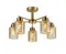 Люстра потолочная Rilon 07570/5 COPPER, 5×40 Вт, латунная